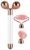 DANGSHAN 3-in-1 Electric Jade Roller 3D Roller Facial Roller & Face Massager, Rose Quartz