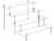 HENABLE 4 Tier Tall Clear Acrylic Display Risers, Large Perfume Organizer Stand for Perfume, Cologne, Skincare, Cosmetics, Funko POP Figures, Cupcake & Party Dessert Display