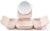 AMIRO Travel Makeup Bag with 5 Level Brightness&3 Color LED Mirror, M2 Pink