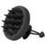Scalp Massager Shampoo Brush, Soft Silicone Bristles Head Scrubber for Deep Cleansing, Dandruff Removal & Hair Growth, Ergonomic Exfoliator, Wet & Dry Use, Eco-Friendly Shower Brush, Black