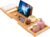ADOV Bathtub Tray Caddy, Expandable Bamboo Bath Tray for Tub with Grips