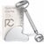 Rena Chris Gua Sha and Face Roller Set: Anti-Breakage Stainless Steel Roller for Long-Lasting Use, Jawline Sculpting and Puffiness Reducing, Gua Sha Facial Tools for Self Care Gift (Silver)