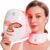LED Face Mask for Wrinkles, Red Light Therapy for Face, Cordless NIR Red Light Therapy Mask with 7 Light Modes, 426 LEDs Rechargeable for Glowing Skin at Home White