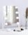 BWLLNI Lighted Makeup Mirror, White Vanity Mirror with Lights,9 LED Bulbs