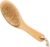 100% Natural Boar Bristle Body Brush with Contoured Wooden Handle by TOUCH ME