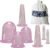 Facial Cupping Set Silicone Cupping Therapy Sets 7Pcs Anti-Cellulite Cup Vacuum Suction Massage Cups with Storage Bag for Muscle,Nerve,Joint Pain Relief and Cellulite Blaster Massage