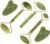 Jade Roller & Gua Sha Set 5 in 1 Facial Massager Tools – Jade Gua Sha Facial Massager Set with Roller for Face Sculpting & Skin Care