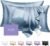100% Silk Pillow Cases 2 Pack Queen Size Mulberry Silk Pillowcase Set of 2 for Hair and Skin 22 Momme Highest Grade 6A Silk Cooling Soft Smooth with Zipper 20 x 30 Inches, Grey Blue