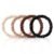 4Pcs Mulberry Silk Scrunchies Set, Silk Hair Ties Elastic for Women, Skinny Scrunchies Reduces Breakage for All Hair Types