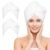 NEXCOVER Hair Towel Microfiber, 2 Pack White 9.8 inch X 25.5 inch Hair Wrap,Ultra Absorbent Hair Turbans,Fast Drying Head Towels for Women Wet Hair,Long,Curly,Thick,Frizzy Hair