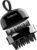 SHINLEA 2 in 1 Scalp Massager Hair Growth,Scalp Scrubber with Soft Silicone Bristles for Dandruff Removal,Shampoo Brush for Exfoliation,Head Massager for Both Wet and Dry Use (Black)