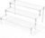 AZEAM Acrylic Display Riser, Clear Perfume Organizer, 3 Tier Cupcake Stand