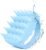 Bsisme Scalp Massager Hair Growth, Scalp Scrubber with Soft Silicone Bristles for Dandruff Removal, Shampoo Brush for Men Women Kids Pets Wet Dry Hair Scalp Exfoliator, Blue