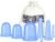 Cupping Therapy Sets 7Pcs Silicone Anti Cellulite Cup Vacuum Suction Massage Cups Facial Cupping Sets Body and Face Massager for Adults Home Use (Blue)