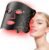 Red Light Therapy Mask with Cooling Gel Pack, 7-Color NIR 850nm LED Face Mask, LED Light Therapy Mask (E106A) with Rechargeable Remote – 180 Mins Use, Red Light Mask Home Travel Gift, Black