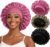 ZHENSILK 3PCS Silk Sleep Bonnet for Women, Large Satin Hair Caps with Elastic Band for Curly Hair and Frizz Control