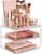 Masirs Clear Acrylic Makeup Organizer with Drawers – Cosmetic Vanity Storage for Skincare, Hair Accessories, Jewelry, Perfume – Durable Countertop Bathroom Organizer
