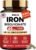 Iron Supplement for Women, 65mg Iron (Ferrous Bisglycinate 350mg), 60 Days