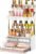 caktraie 3-Drawer 2-Tier Acrylic Makeup & Bathroom Vanity Organizer