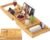Bamboo Bathtub Tray Caddy, Foldable Bath Tray for Tub