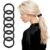 Chloven 6-Pack Mulberry Silk Scrunchies for Women, Pure Silk Hair Ties