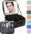 Makeup Bag with Led Mirror,with 3 Color Setting,Portable Storage and Adjustable Dividers Travel Makeup Bag, for Women and Makeup Artists Large Vanity Makeup Cases-Black