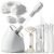 Pjordo Facial Steamer Spa Kit, Nano Ionic Face Steamer for Deep Cleaning Unclogs Pores, Warm Mist Humidifier Steamer for Face Home Sauna SPA, Self Care Gifts for Women