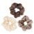 OLESILK 100% Mulberry Silk Scrunchies for Women, Hair Ties No Damage 3 Pack