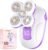 Electric Razors for Women Legs, Painless Lady Shaver for Sensitive Grape