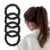 Mulberry Silk Scrunchies 4 Pack – Non Slip, Black Small Thin Silk Scrunchies for Women, Sleepy Ties for Thick Hair