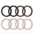 8 Pcs 100% Pure Mulberry Silk Hair Scrunchies for Women & Girls – Silky Hair Ties for Thick, Thin or Curly Hair – Bulk Pack Satin Sleepy Scrunchies in Black