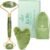 PLANTIFIQUE Jade Gua Sha Facial Tool & Face Roller Set – Giftable Box