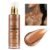 Shimmer Oil 100ml, Moisturizing Long Lasting Body Luminizer Face Brighten, Waterproof Liquid Illuminator Glow, Glitter Oil Highlighter Summer Glowing Makeup (#03 Bronze Gold)