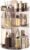 Jiavarry 360 Rotating Makeup Organizer with DIY 8 Adjustable Height, Brown