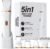 KINGTEE 5-in-1 Electric Bikini Trimmer for Women – IPX7 Waterproof Shaver, Cordless Body & Facial Razors for Women, Ceramic Blades, USB-C Rechargeable, Painless Hair Removal Kit (White)