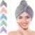Soft Microfiber Hair Drying Towel Wrap, 5 Pack Elastic Hair