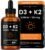 NutraChamps Vitamin D3 K2 Drops, Liquid Vitamin D3 5000 IU & K2 D3 with MK7, Vitamin D Drops for Kids, Bones, Heart & Immune Health, Liquid Vitamin D in MCT Oil for Better Absorption