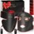 Red Light Therapy Mask Set, Five-Level Brightness Adjustment for Face and Neck, 630nm Infrared Light + 850nm Near-Infrared LED Therapy Phototherapy, Portable Mask with Power Storage, Black