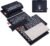 BalanceMate® Acupressure Mat Set with 6,210 Pressure Points for Pain Relief and Relaxation Kit for Back, Neck, and Sleep – Yoga and Meditation Pillow (Deep Black)