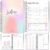 Wellness Journal – 90 Day Health, Fitness, Gratitude, Mindfullness, Wellbeing, Habit, Goals, Diet & Food Tracker – A5 (Pastel Rainbow)