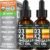 Nusava Organic Vitamin D3 K2 Drops with MCT Oil, Unflavored, Pack of 2