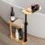 Yumkfoi 3 Layer Bath Tub Tray Table, Freestanding Bath Tray Against Wall