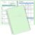 Wellness Planner & Fitness Log – Daily Diet & Health Journal with Weight Loss, Wellness Journal Notebook for Tracking Fitness, Sleep, Nutrition, Meal, Habits, A5(5.8 x 8.6 inch) (Green)
