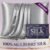 DECOLURE 100% Pure Mulberry Silk Pillow Case Queen Size – Highest Grade 30 Momme 6A+, Luxuriously Soft & Cooling Silk Pillowcase for Hair & Skin, Hypoallergenic, Breathable, Hidden Zipper (Silver)