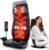Zyllion ZMA-33 Shiatsu Neck and Back Massager with Heat for Chair, Black