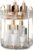 YCIA&DONE 360 Rotating Makeup Organizer and Storage for Vanity Bathroom Countertop, High Capacity Cosmetic Skincare Perfume Organizers for Dresser Lazy Susan (Clear White,2 Tiers)