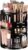 Masirs 360 Rotating Makeup Organizer Countertop, Adjustable Shelf, Black