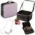 Girl About Town Travel Makeup Bag with LED Mirror – LED Makeup Bag with 10x Magnifier Mirror and Beauty Blender Included – Water-Resistant & Customizable Makeup Case with Lighted Mirror