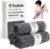 Yiclick 3 PCS Exfoliating Washcloth Towels – Exfoliating Body Scrubber Exfoliator, Back Scrubber for Shower Bath Use, Japanese & Korean Scrub Wash Cloths, Loofah Lufa Sponge Washer for Women Men