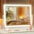 Gvnkvn 17.3 x13 in Lighted Makeup Mirror, 10X Magnifiers